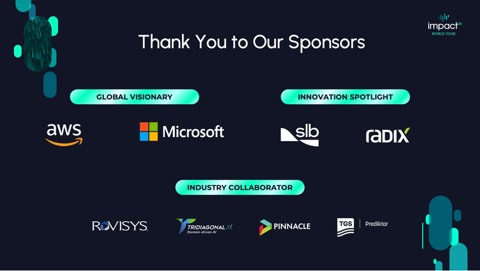 Special thank you to our sponsors